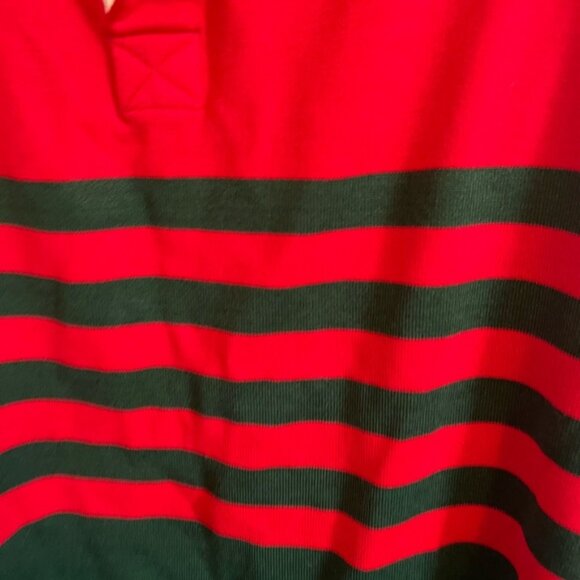 Vintage rugby polo shirt striped colour blocking collar mens XXL - Picture 2 of 7